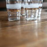 White granite glasses