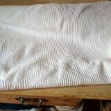 Bedspread in woven white cotton, single bed