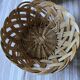 Large vintage woven wicker basket