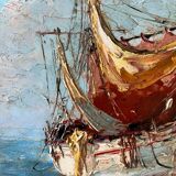 Table HSP Victor Bruzal 1955 fishing sailboat Marine