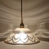 Art deco glassware sliding or pendant lamp