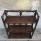 Wall shelf 3 trays in brown rattan from the 60 vintage