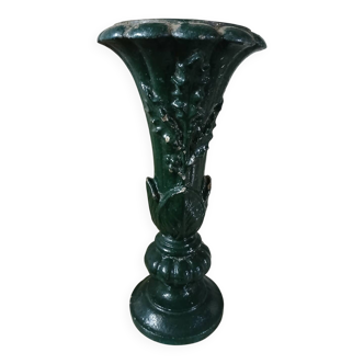 Antique cast iron vase