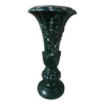 Antique cast iron vase