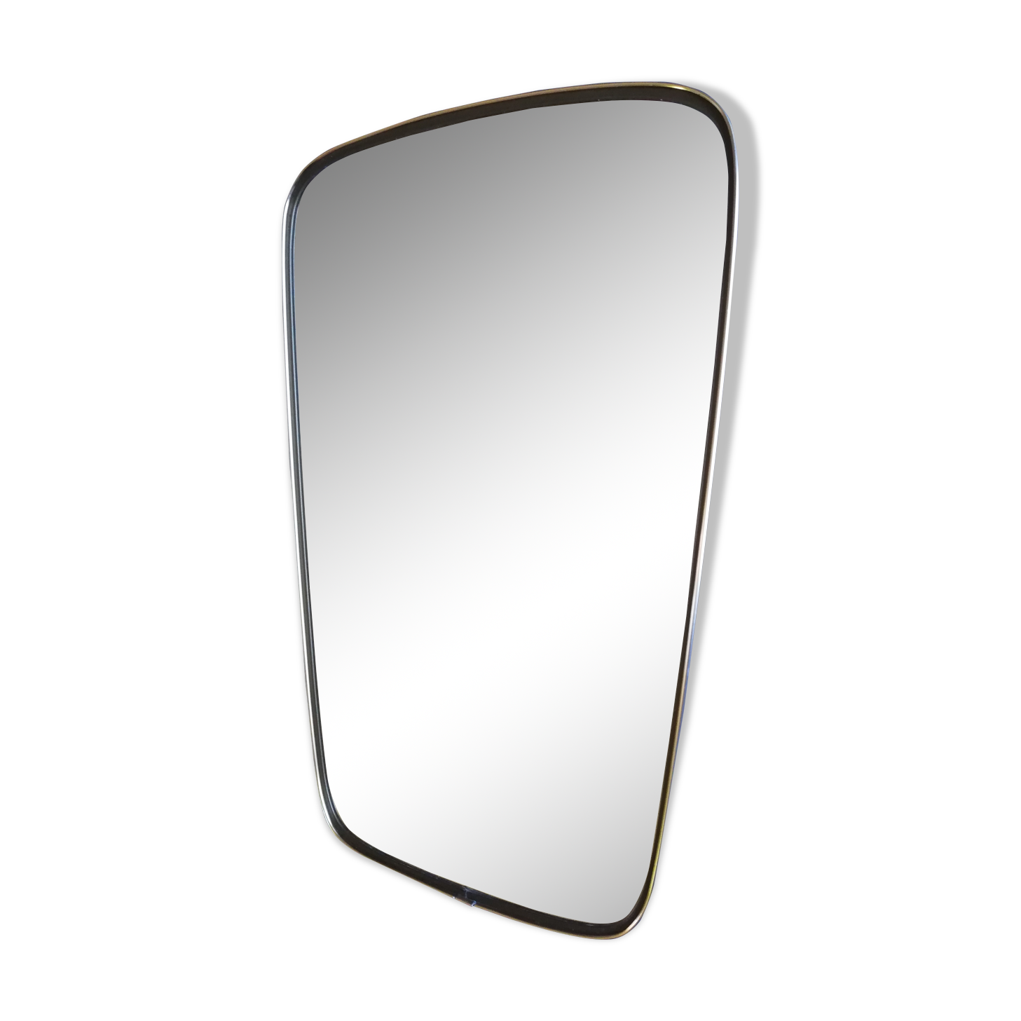 Mirror freeform asymmetrical modernist 50 60 s 57x36cm