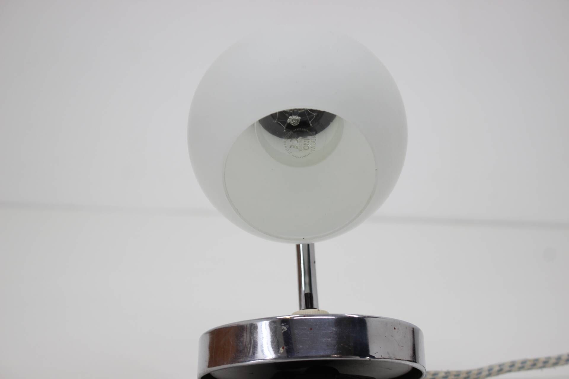 1940s Bauhaus table lamp, Czechoslovakia