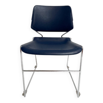 Dark blue Krueger Matrix chair by Thomas Tolleson, 1970s