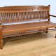 Antique colonial teak veranda bench – mid-20th century