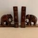 Pair of greenhouses books elephants in teak, 1970