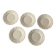 Set of 5 flat plates Sarreguemines – White earthenware – Bor