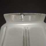 French Vintage Art Deco Replacement Shade With Grooved Abstract Design 0184