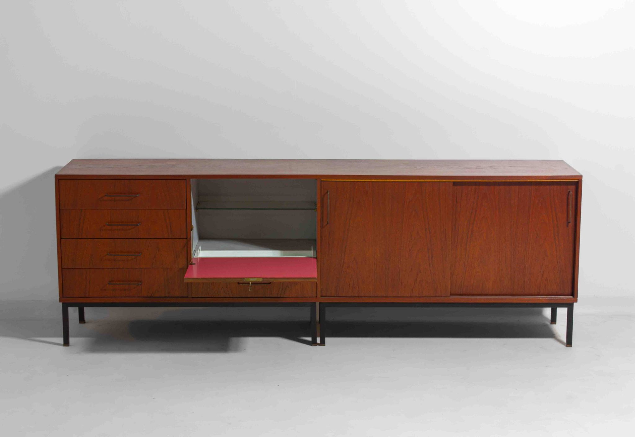 Sideboard in teak by C. Wulput, Belgium 1960s