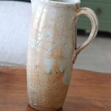 Enameled stoneware pitcher