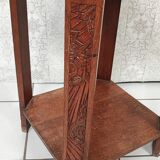 Pedestal table art deco side cabinet