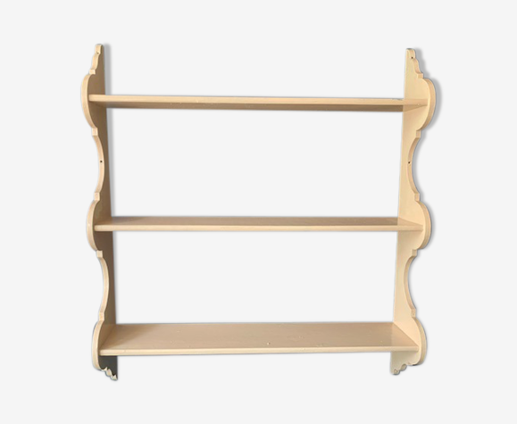 Etagère en bois laqué blanc, années 50