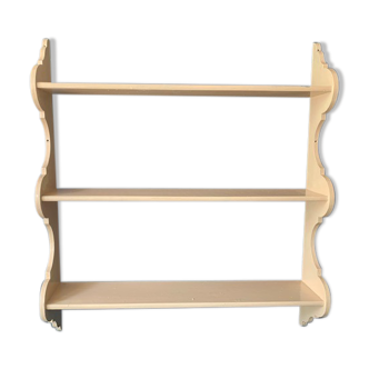 Etagère en bois laqué blanc, années 50