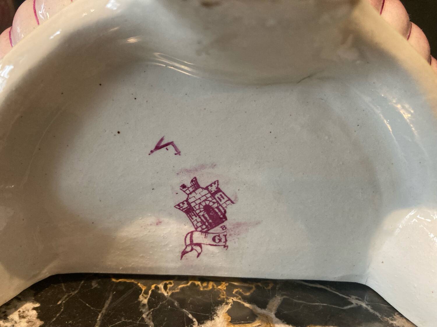 Ancient Gien flower girl