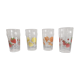 4 large orangeade glasses Agrigel Arcoroc