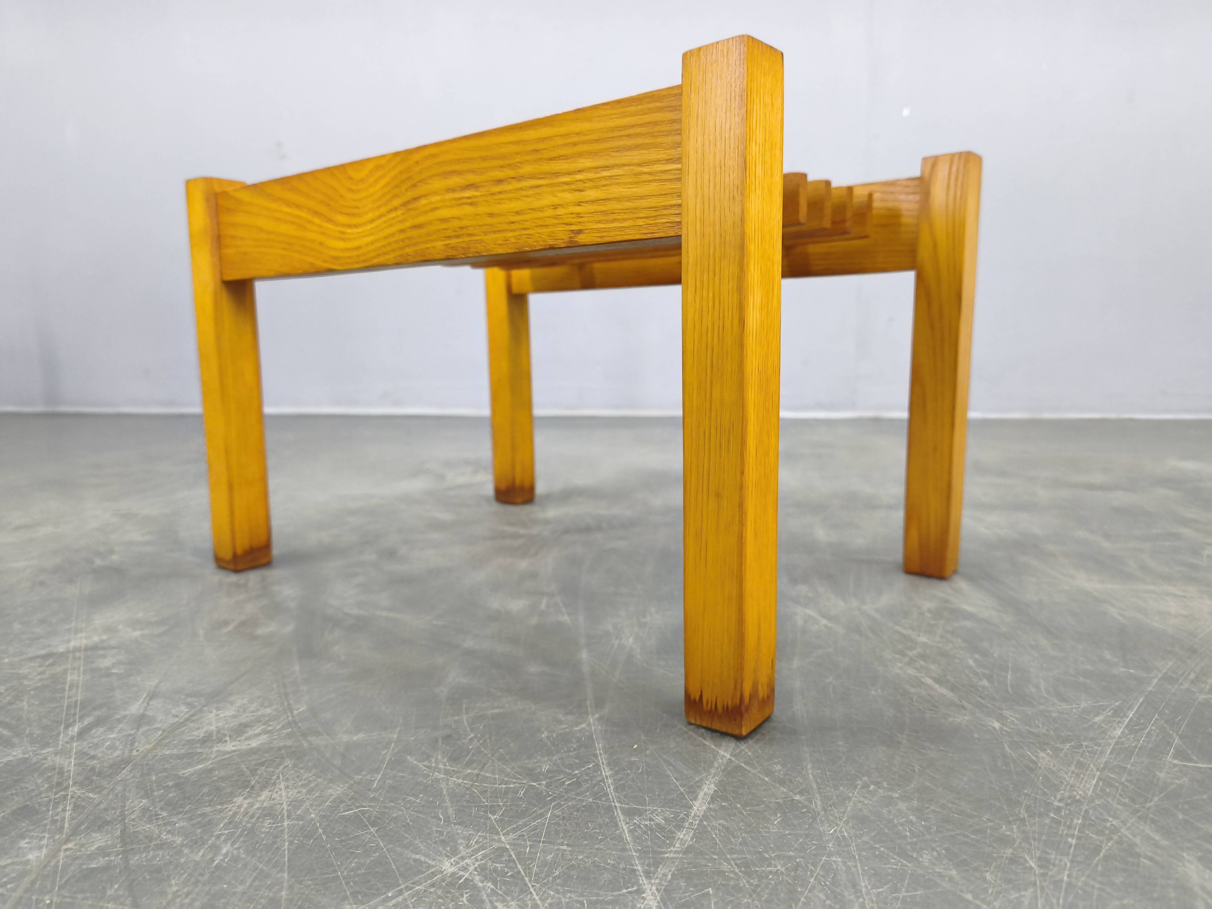 Set of Three Mid-Century Wooden Plant Stands, Czechoslovakia 1970s