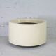 Important cylindrical planter in cream lacquered fiberglass, circa 1970