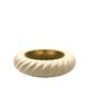 Tommaso Barbi, cream ceramic ashtray / vide poche, B Ceramiche, ca. 1970