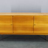 1960s Czechoslovakian maple veneer sideboard, high gloss finish