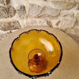 Amber glass cup
