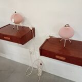 Scandinavian teak bedside tables