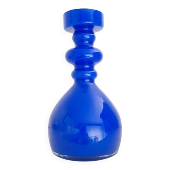 Hirschberg Cobalt Blue Glass Ring Vase
