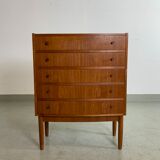 MidCentury Teak chest of drawers Denmark 1960s