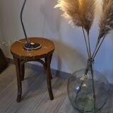 Old wooden bistro stool
