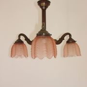 Chandelier en bronze Art Déco, années 1920.