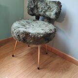 Green "moumoute" chair 1970 Pelfran