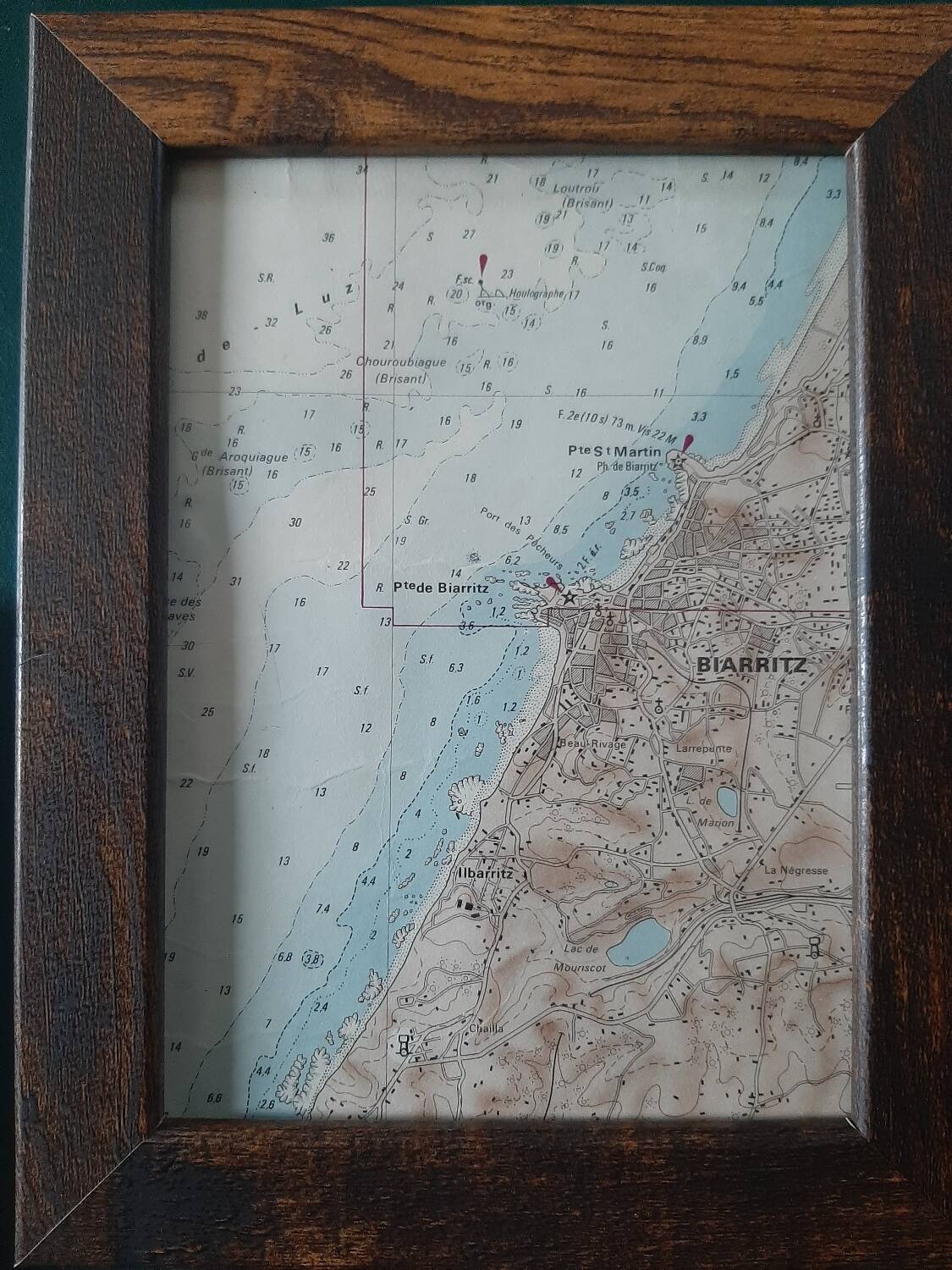 Nautical chart frames