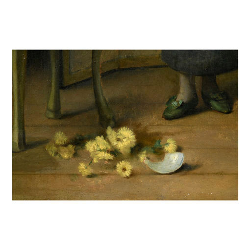 Painting "Soubrette" signed Auguste Serrure