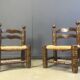 Charles Dudouyt (attr) brutalist children's chairs, set of 2, 1960s