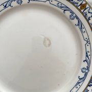 4 “Colbert” ironstone dessert plates from Creil and Montereau