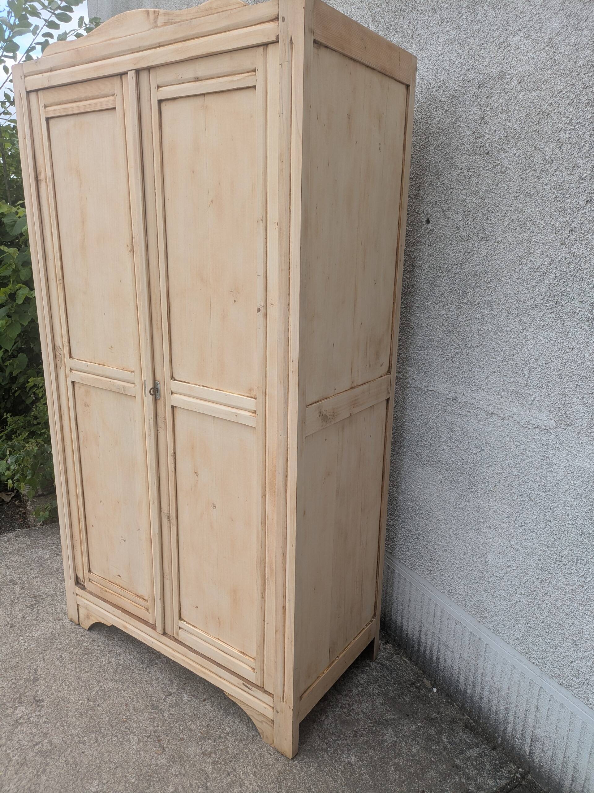 Natural wood cabinet