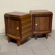 Comodini Art Déco, Italia, anni '30, set di 2