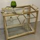 Vintage brass bar service