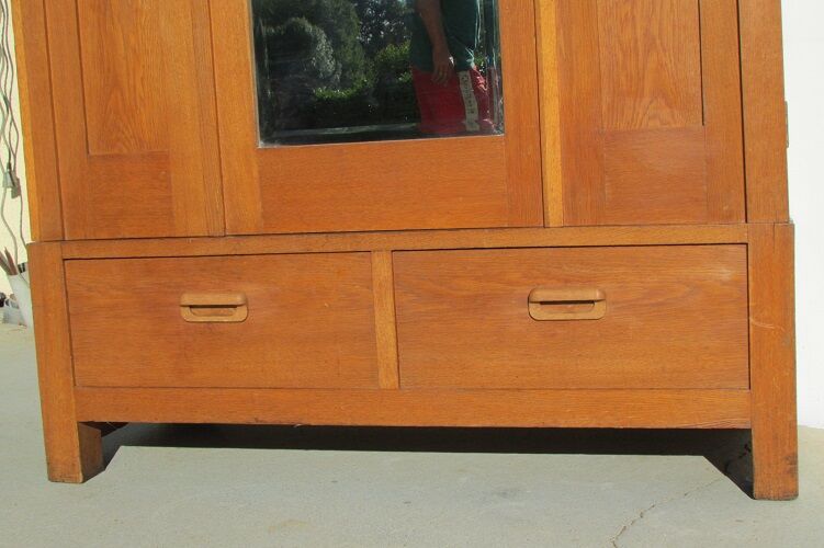 1950s oak wardrobe