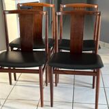 Set of 4 rosewood chairs designed by Henning Sorensen, Denmark, 1960.
