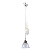 Antique adjustable pendant lamp