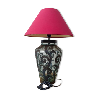 Lampe verre et metal