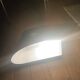 Brushed steel wall light Space Age