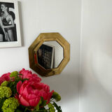 Brass mirror 32x32cm