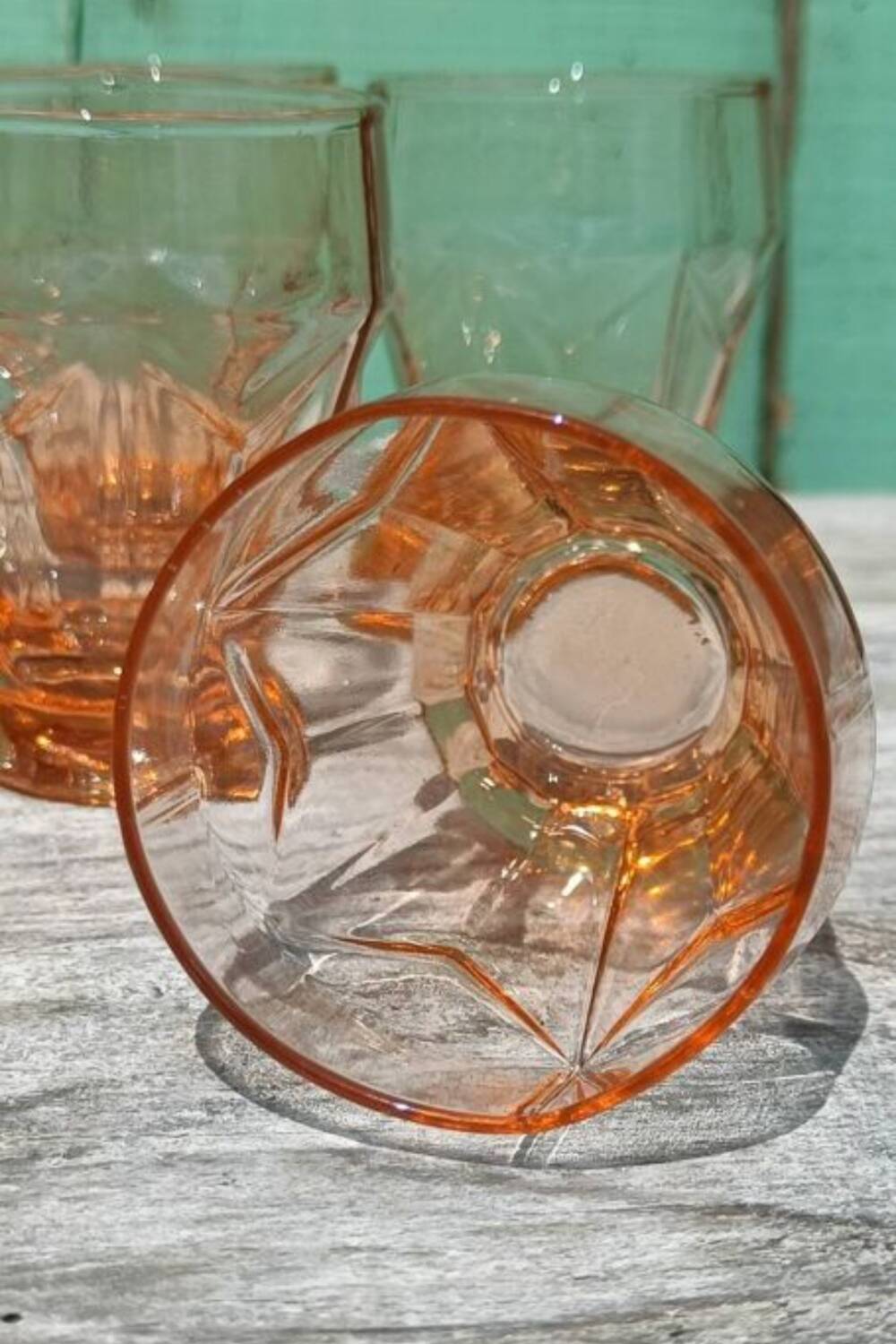 Art Deco Pink Glasses