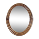 Miroir ovale en rotin - 48x37cm