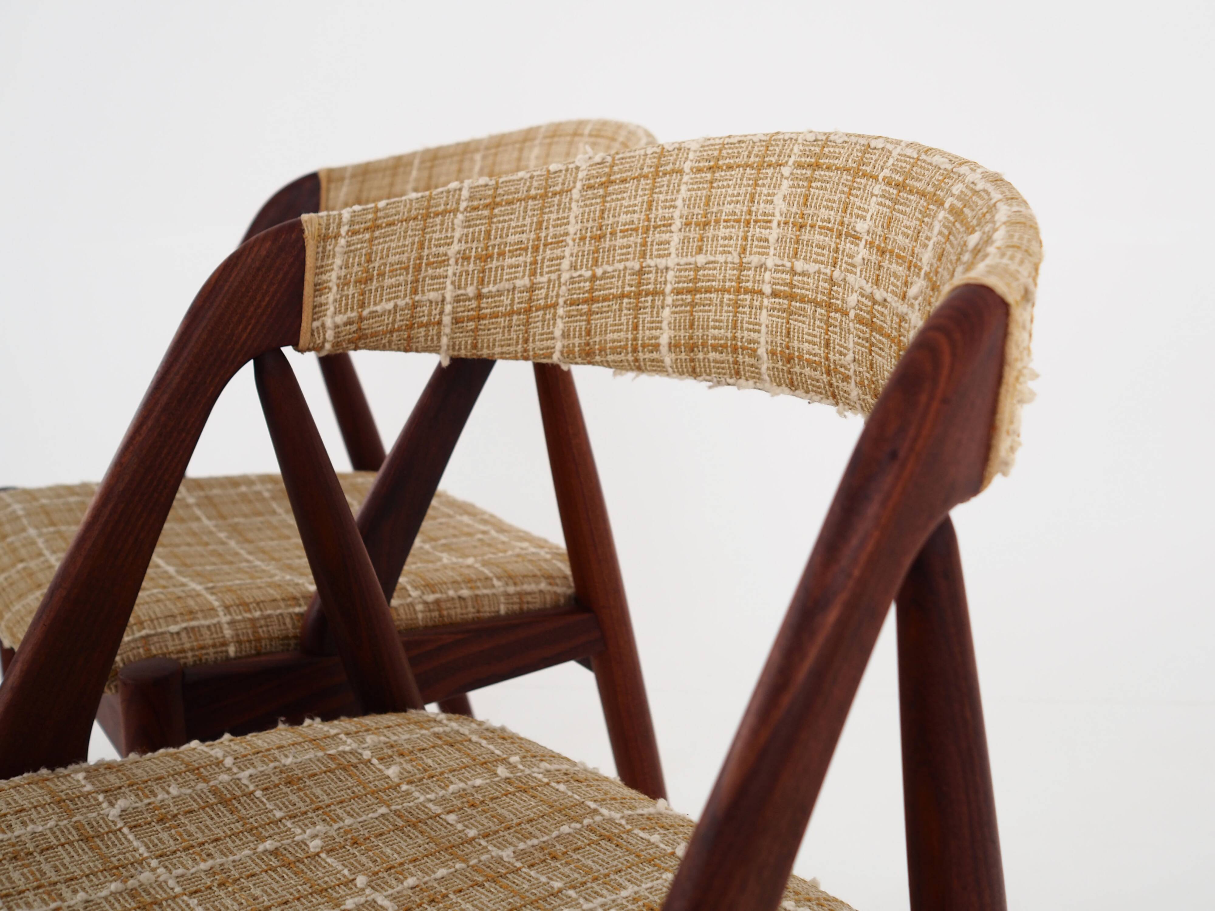 Set of four teak chairs, Danish design, 1970s, designer: Kai Kristiansen