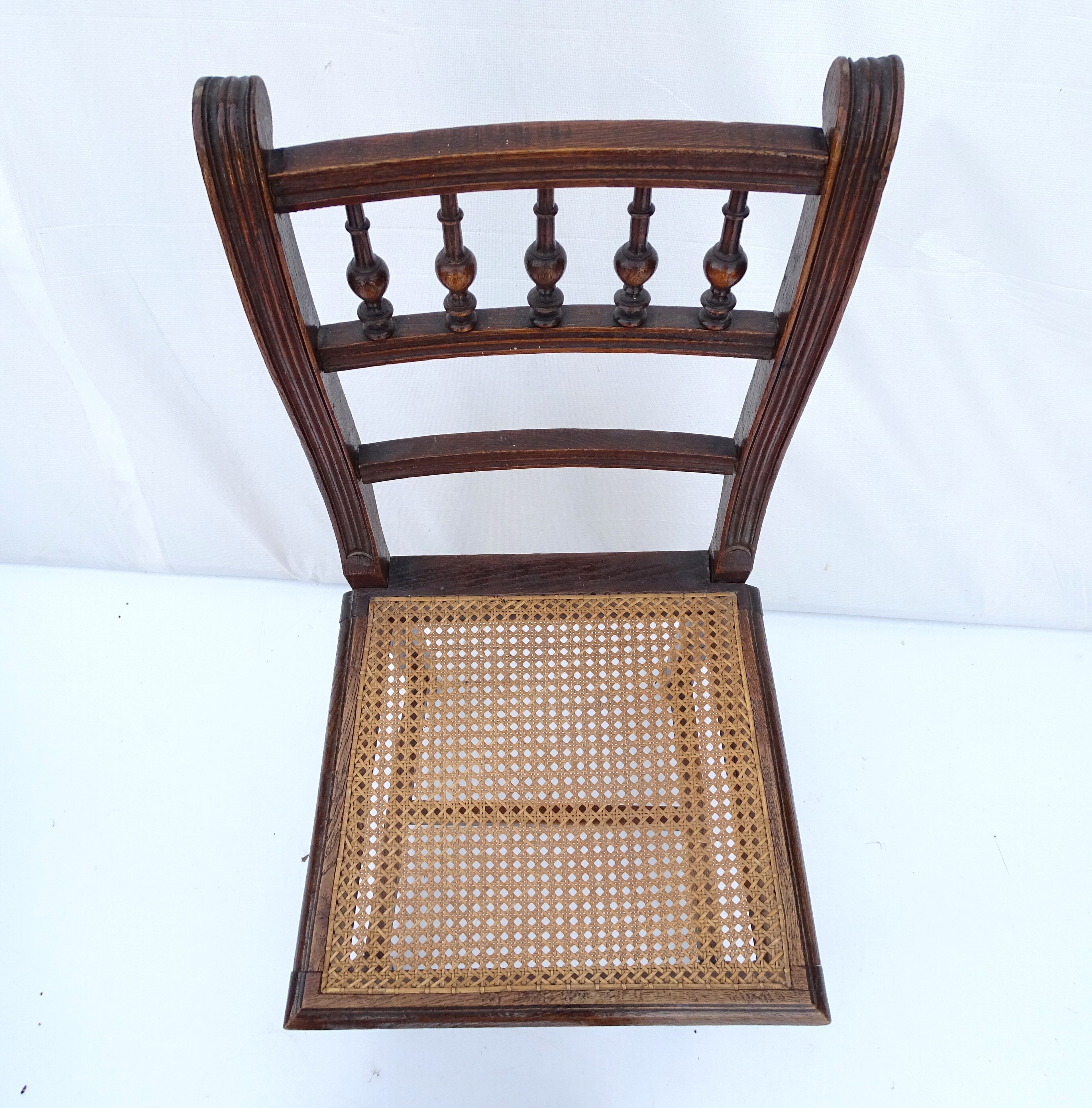 Set of 6 canned chairs